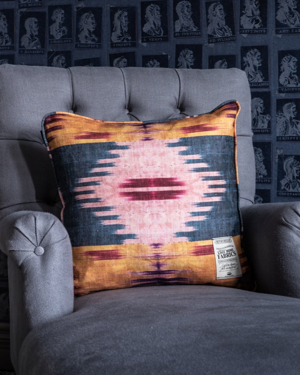 Patola linen pillow by Mind the Gap (LC40018), view 4