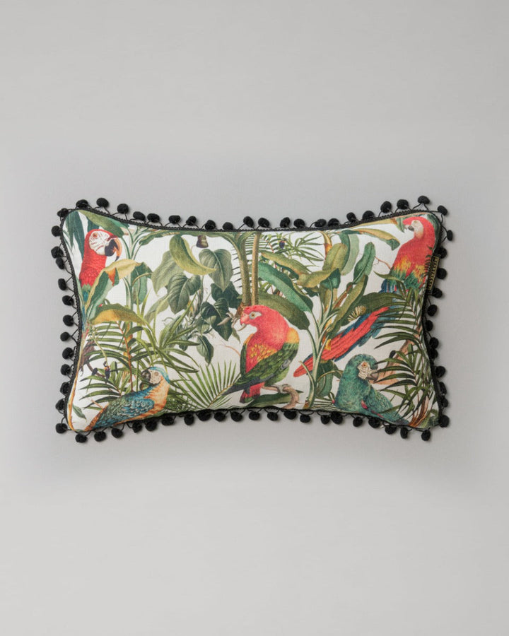 Parrots Of Brasil linen pillow by Mind the Gap (LC40025), view 2