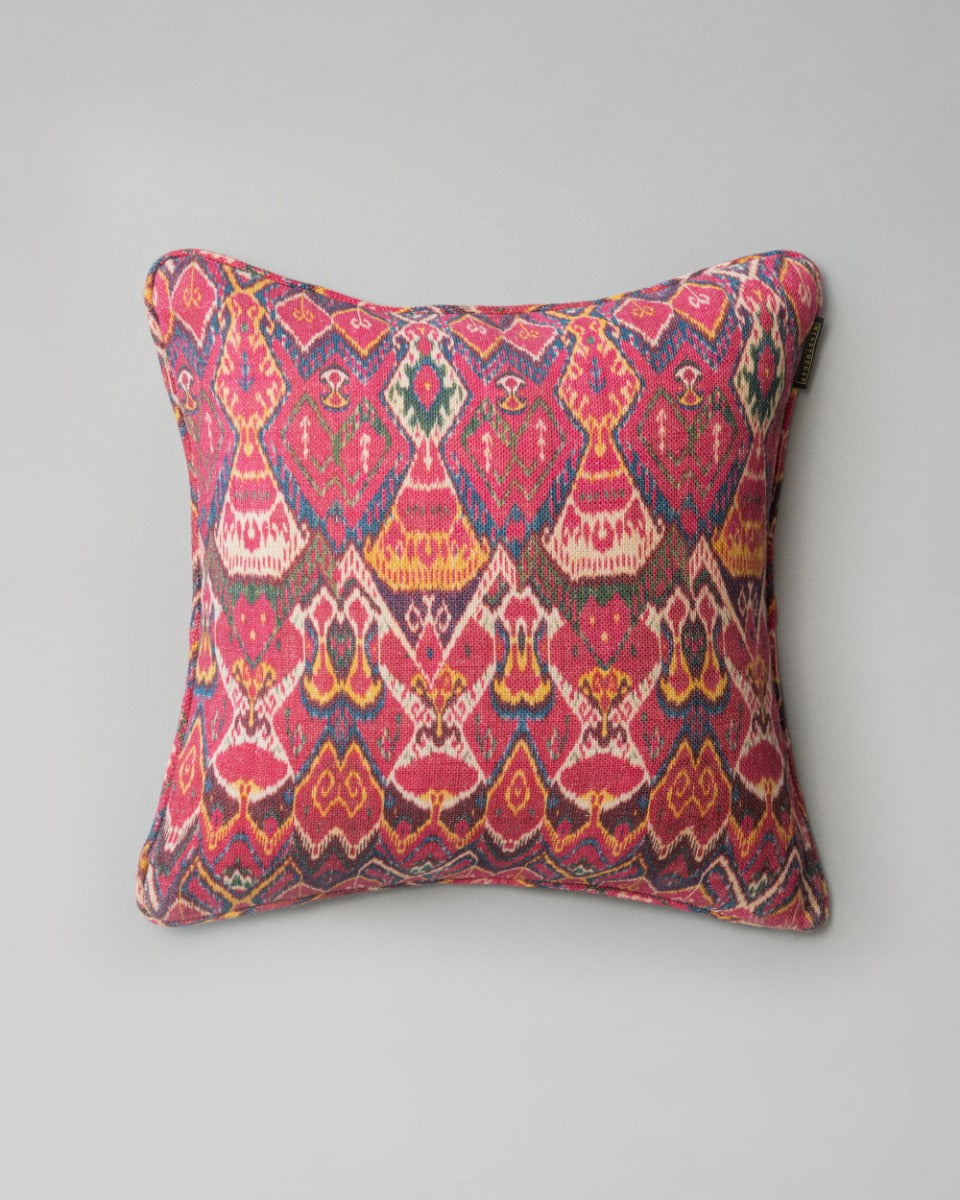 Uzbek Ikat linen pillow by Mind the Gap (LC40037), view 2