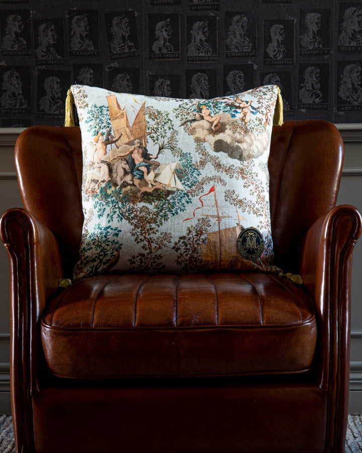 Journey To Eden linen pillow by Mind the Gap (LC40052), view 4