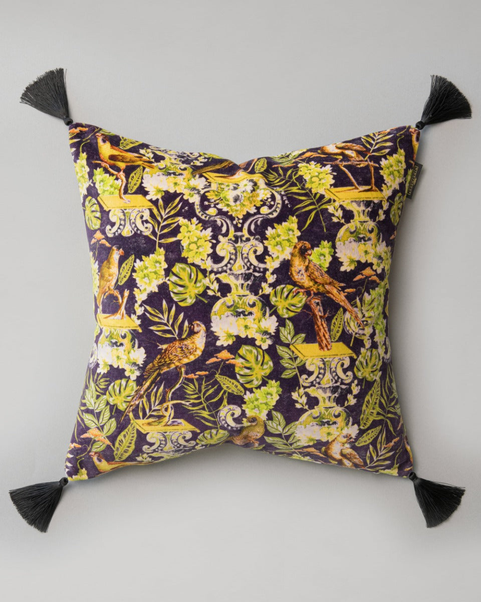 La Voliere velvet pillow by Mind the Gap (LC40053), view 2