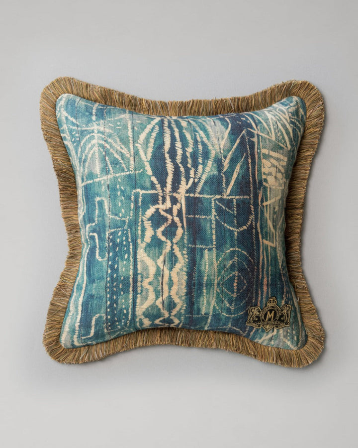 Bamileke linen pillow by Mind the Gap (LC40060), front