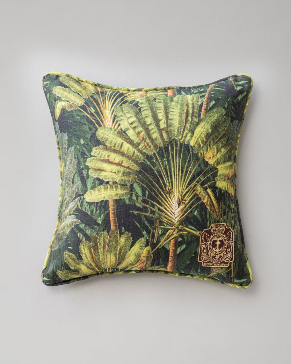 Traveller's Palm pillow by Mind the Gap (LC40073), front