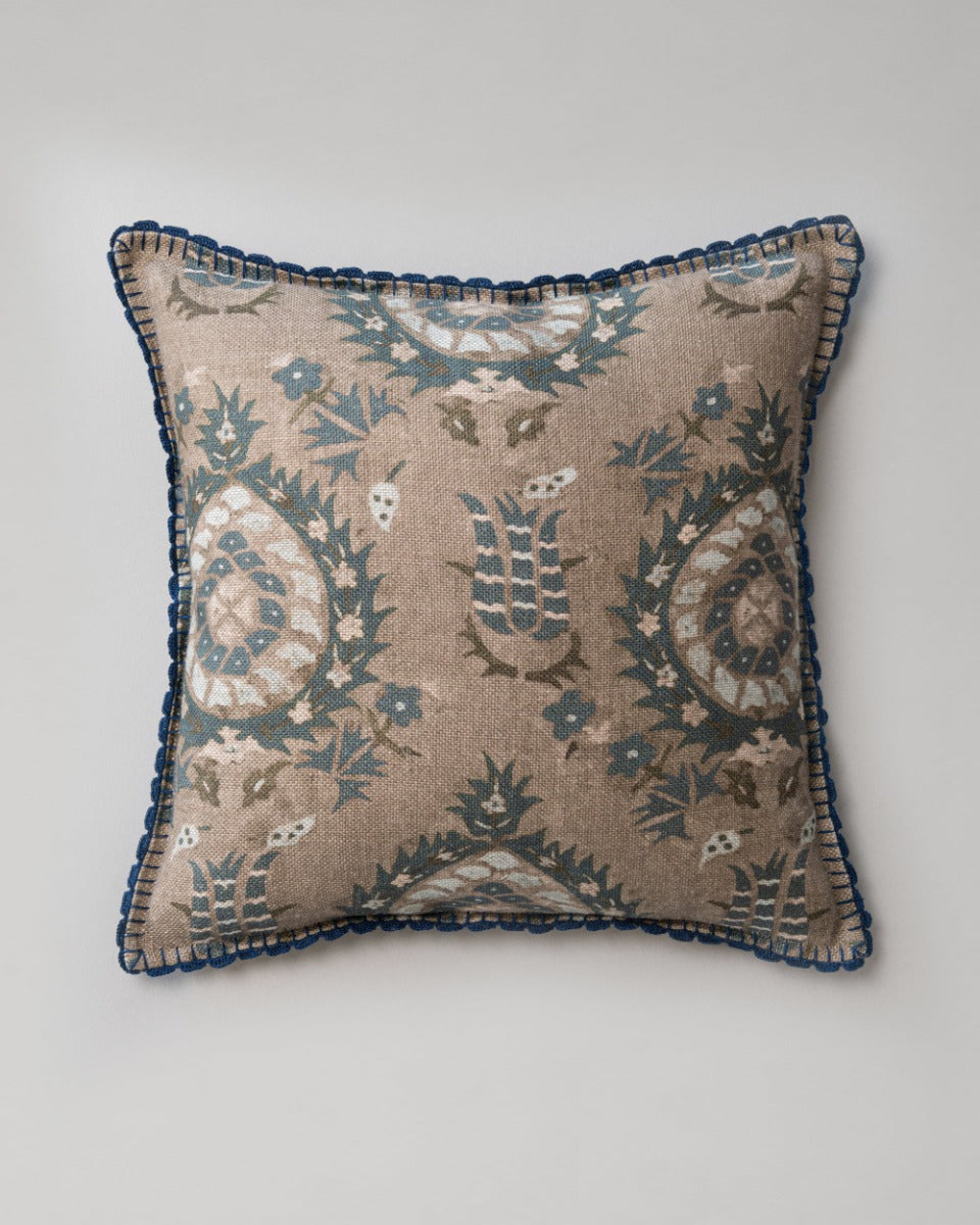 Flourish linen pillow by Mind the Gap (LC40087), front