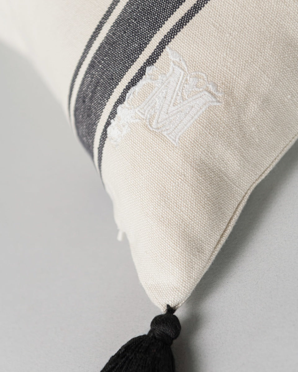 Hajdu Stripe heavy linen pillow by Mind the Gap (LC40093), view 3