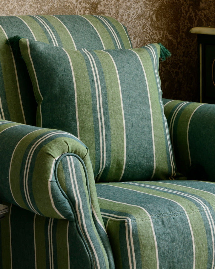 Szepviz Stripe heavy linen pillow by Mind the Gap (LC40094), view 5