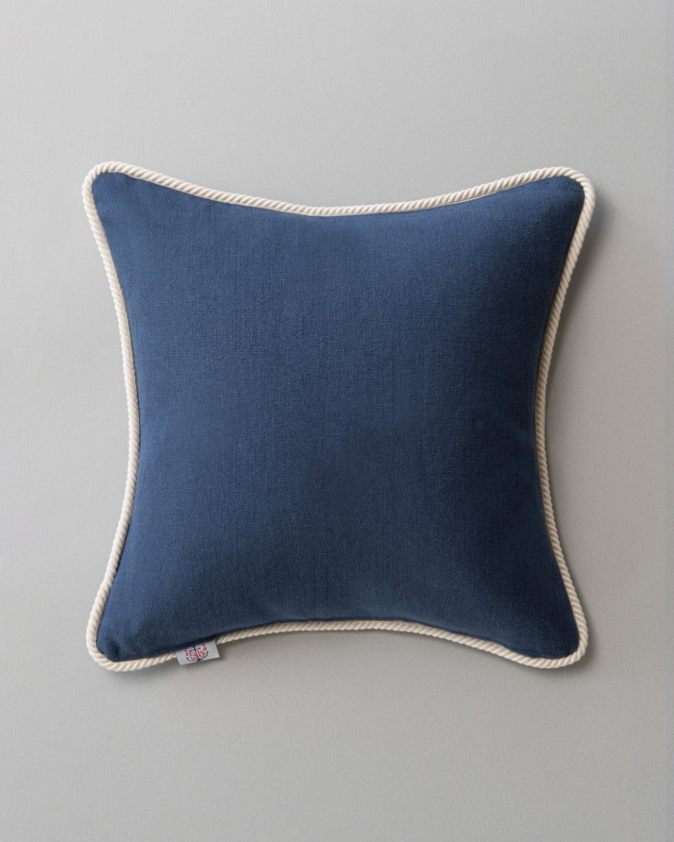 Ahoy! linen embroidered pillow by Mind the Gap (LC40103), view 2