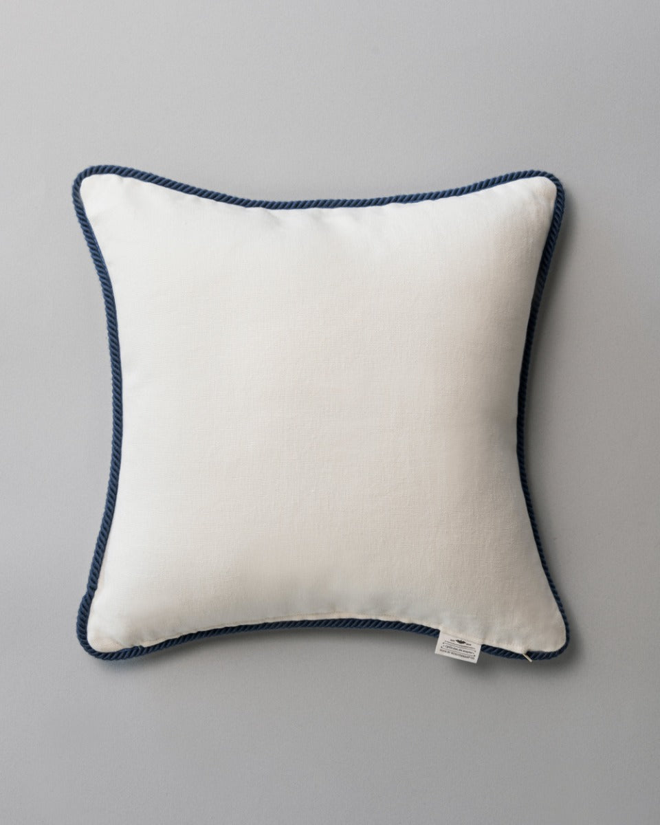 Voyage linen embroidered pillow by Mind the Gap (LC40105), view 2