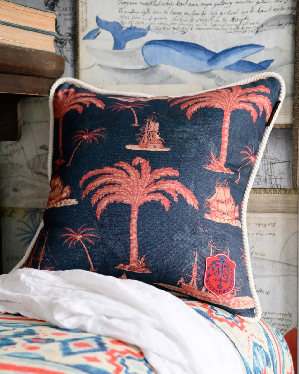 Aegean Indigo pillow by Mind the Gap (LC40109), view 5