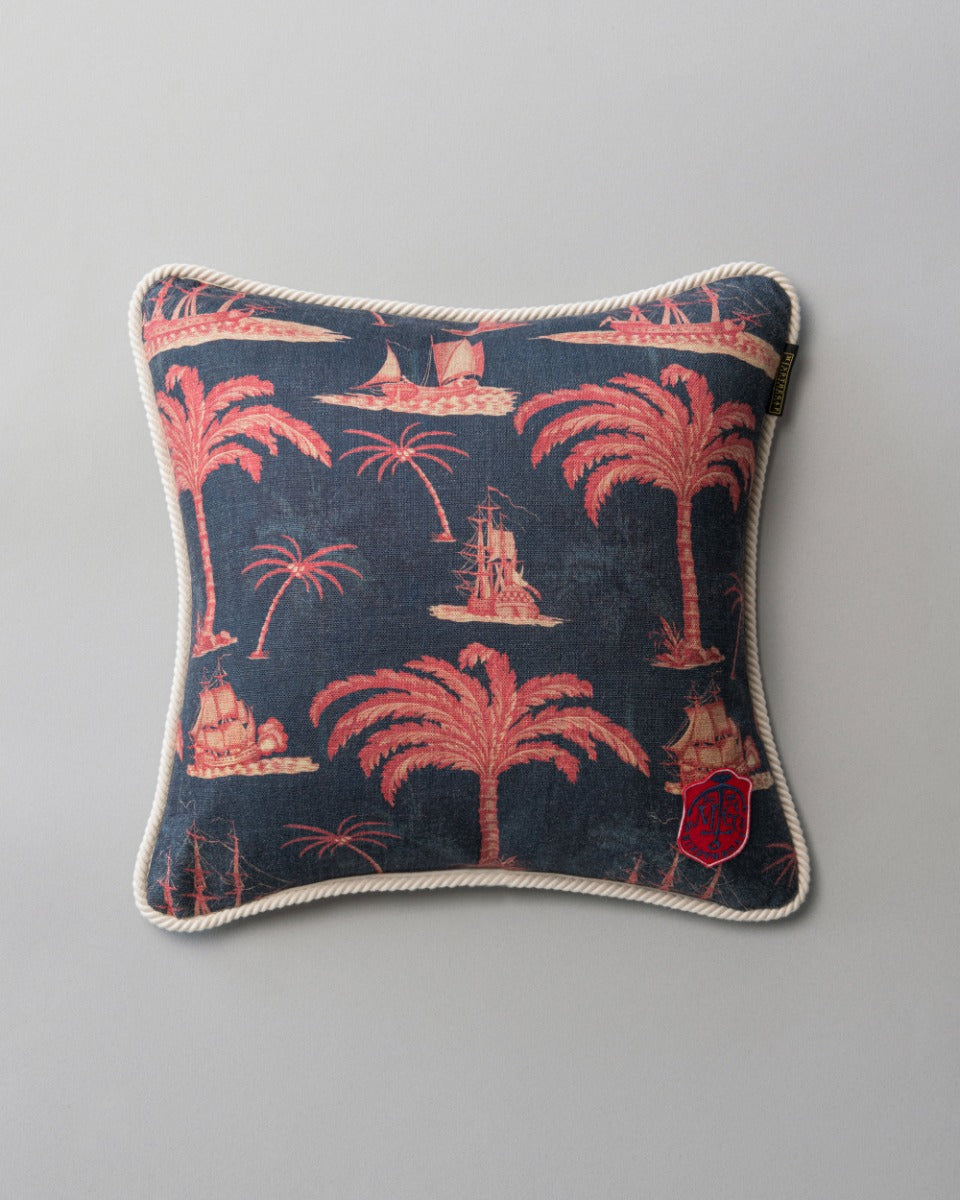 Aegean Indigo pillow by Mind the Gap (LC40109), front