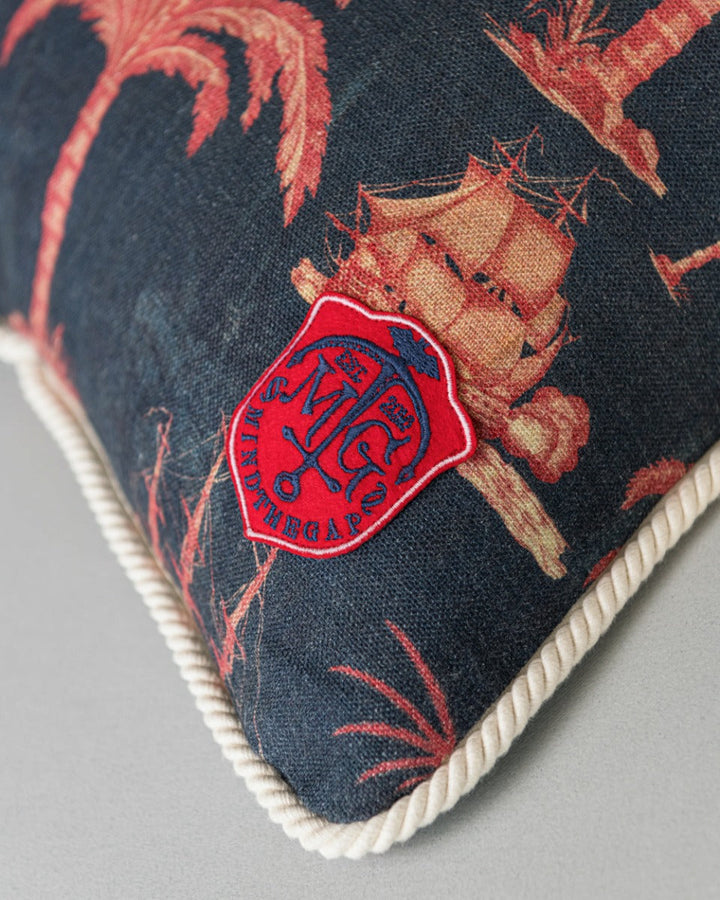 Aegean Indigo pillow by Mind the Gap (LC40109), view 3