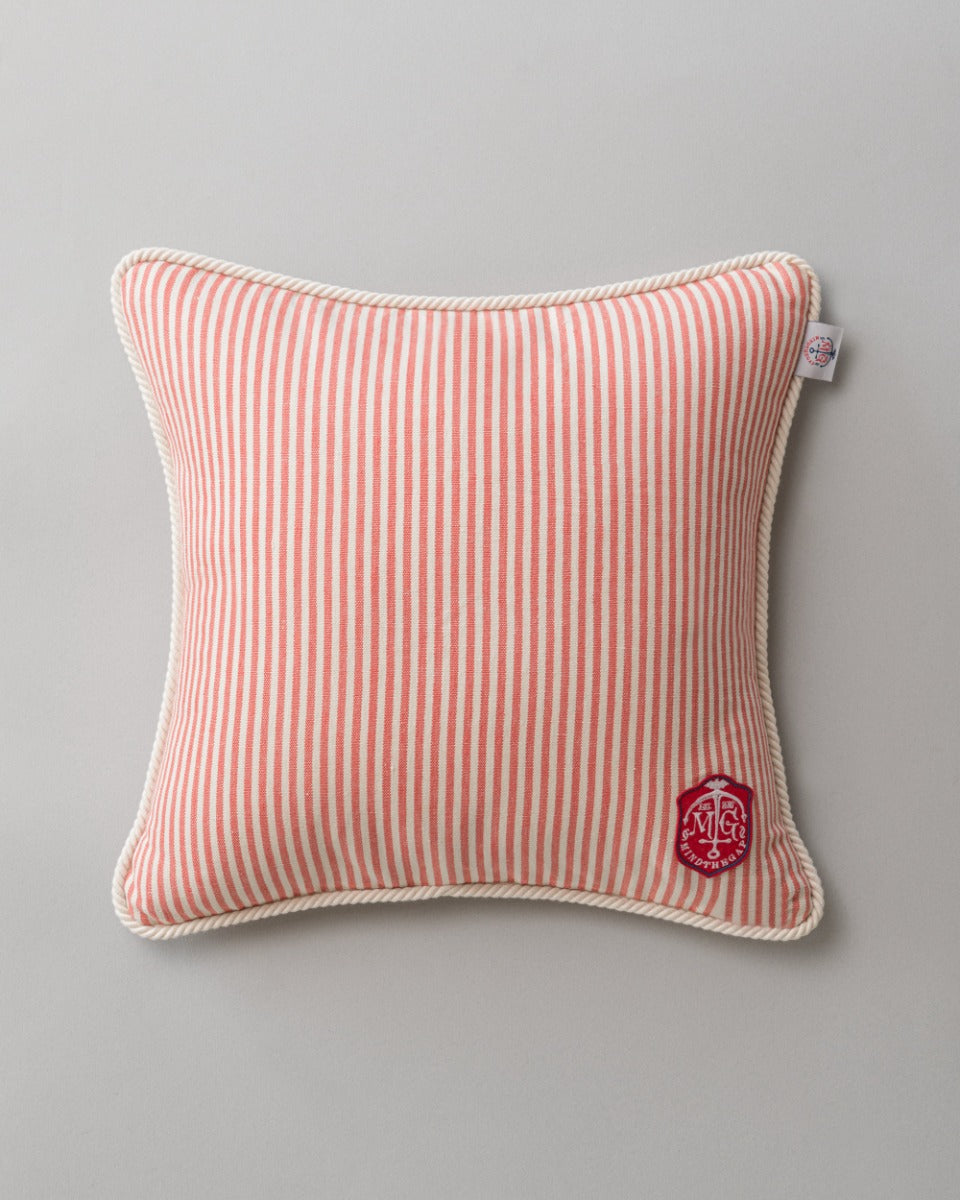 Rhubarb Stripe pillow by Mind the Gap (LC40117), front