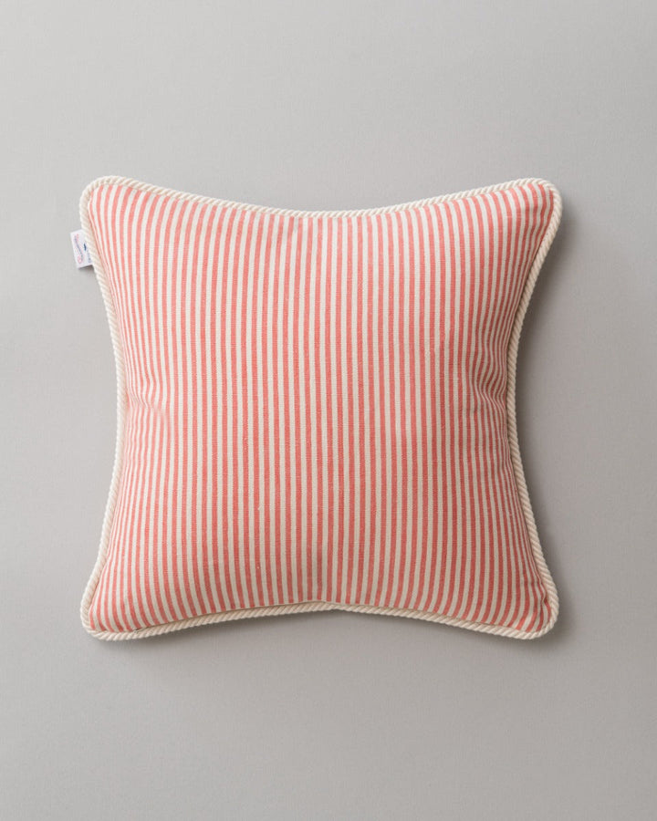 Rhubarb Stripe pillow by Mind the Gap (LC40117), view 2