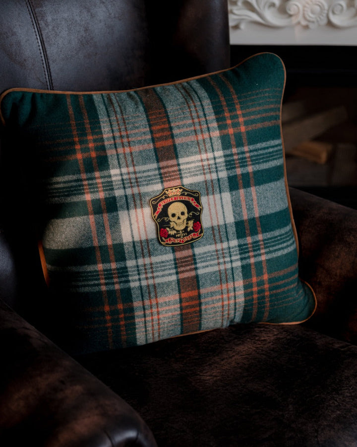 Monterey Plaid Green Wool pillow by Mind the Gap (LC40154), view 5