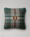 Mind the Gap Pillow Mind The Gap MONTEREY PLAID Green Wool Cushion (LC40154)
