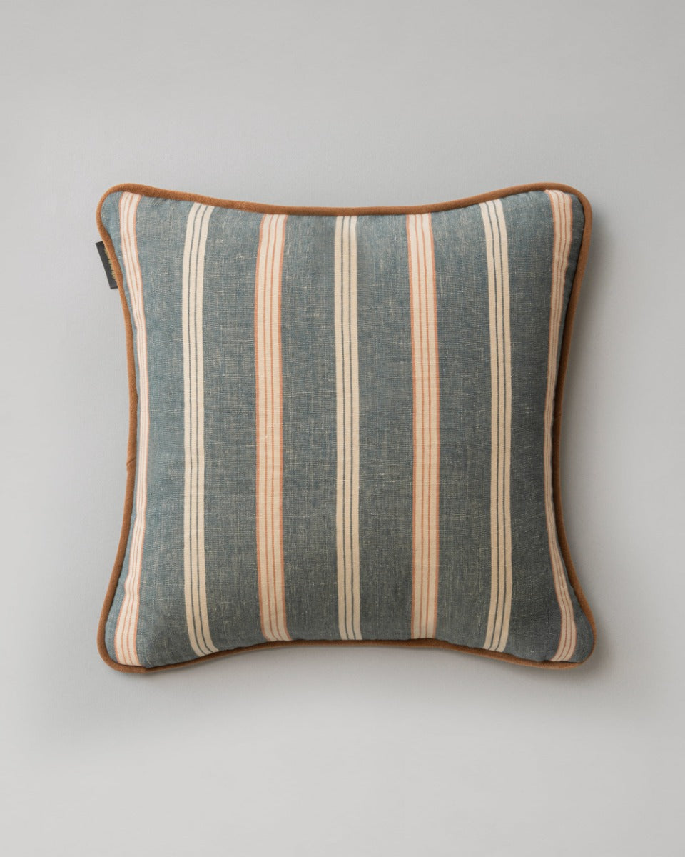 Oregon Stripes Denim washed pillow by Mind the Gap (LC40156), view 2