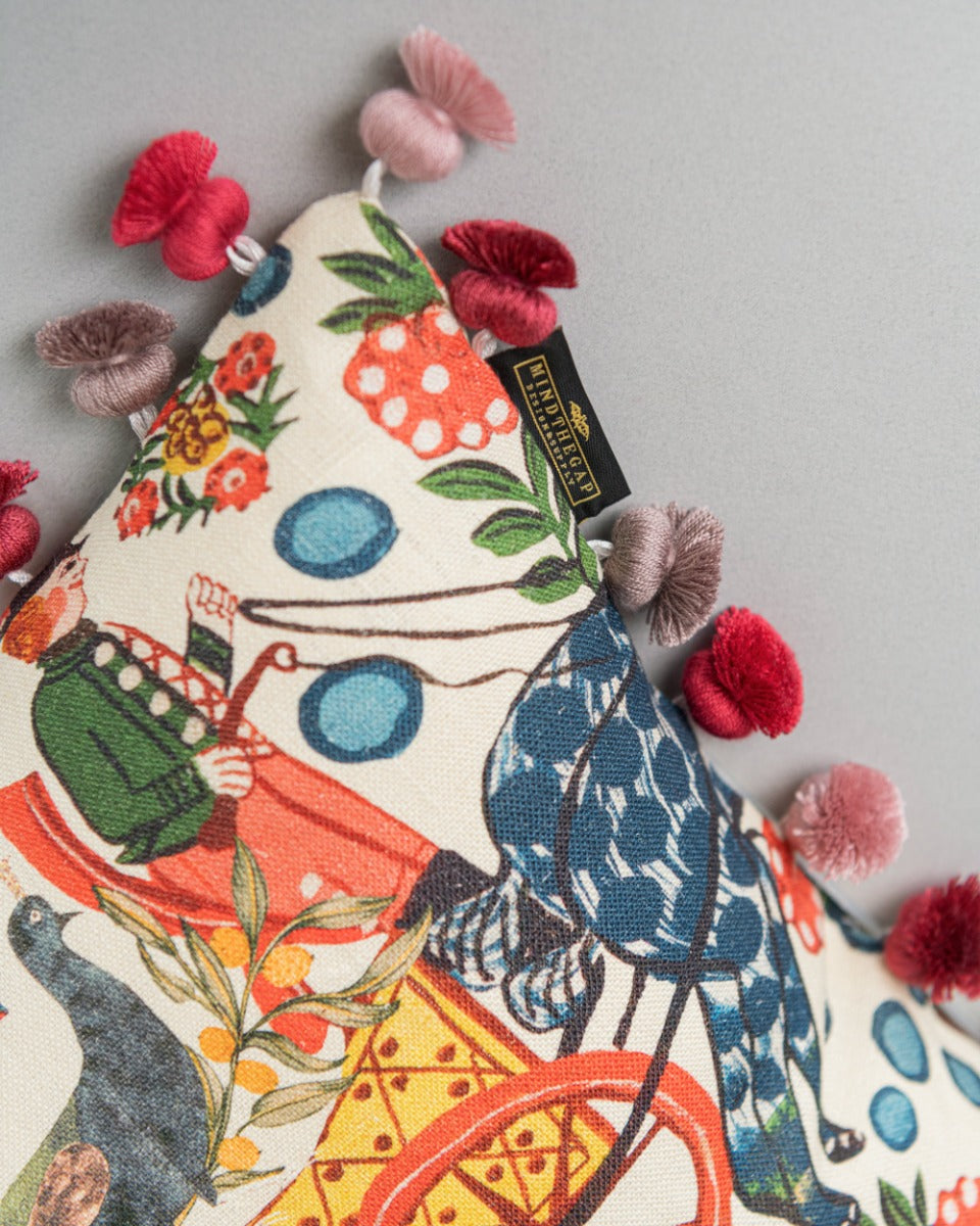 Fasnacht pillow by Mind the Gap (LC40193), view 2