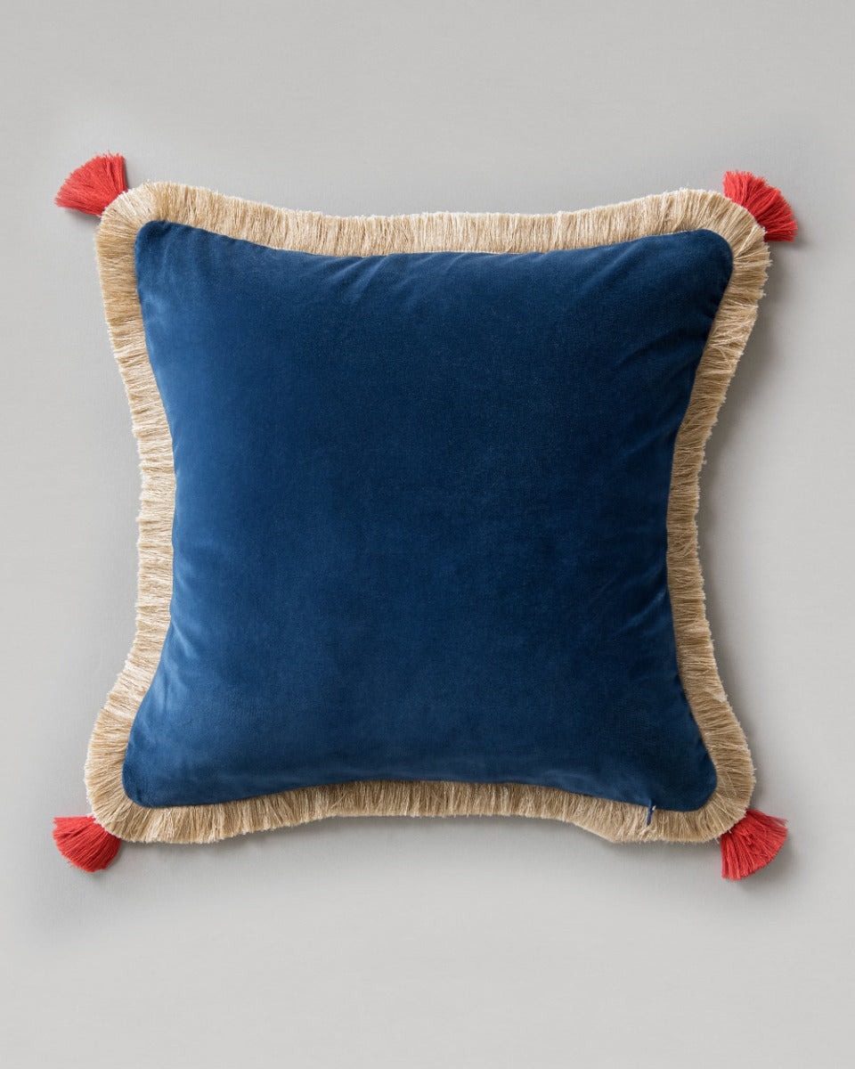 Roarrr embroidered velvet pillow by Mind the Gap (LC40212), view 2