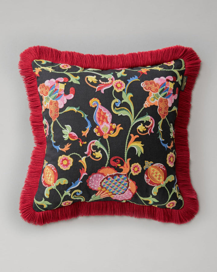 Al Fresco embroidered pillow by Mind the Gap (LC40254), front