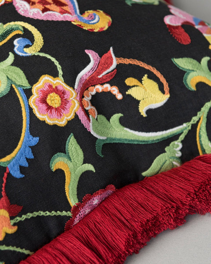 Al Fresco embroidered pillow by Mind the Gap (LC40254), view 4