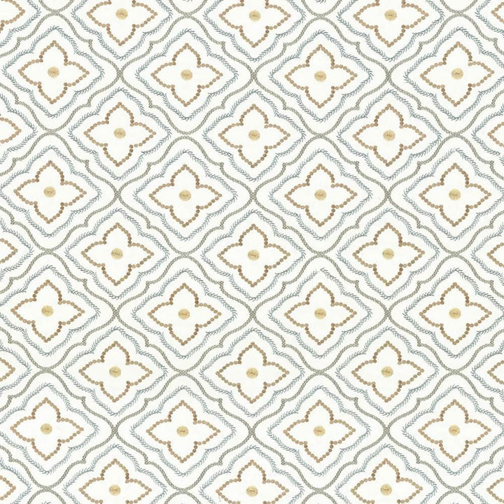 Le Batrie Robins Egg by Kasmir Designer Fabric See sample 100% Cotton
Embroidery
100% Viscose
 INDIA 14,000 Wyzenbeek Double Rubs </p><p>Repeat: Horizontal: 8 2/8 inches and Vertical: 8 2/8 inches 50 - Swanky Fabrics -