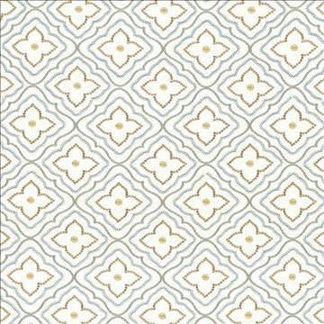 Le Batrie Robins Egg by Kasmir Designer Fabric 1436 100% Cotton Embroidery Contents 100% Viscose INDIA 14,000 Wyzenbeek Double Rubs H: 8 2/8 inches, V: 8 2/8 inches 50 - Swanky Fabrics - Kasmir