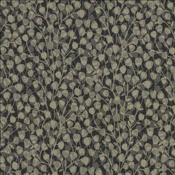 Leaf Overlay Carbon by Kasmir Designer Fabric 5118 100% Polyester USA 39,000 Wyzenbeek Double Rubs H: 29 2/8 inches, V: 32 2/8 inches 57 - Swanky Fabrics - Kasmir