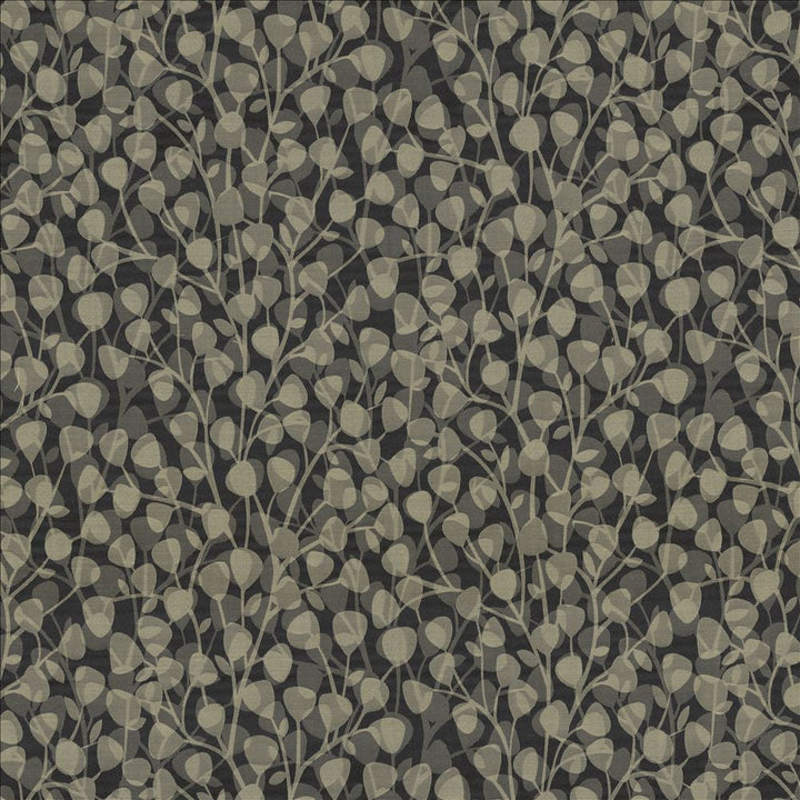 Leaf Overlay Carbon by Kasmir Designer Fabric 5118 100% Polyester
 USA </p><p>Repeat: Horizontal: 29 2/8 inches and Vertical: 32 2/8 inches 53 - Swanky Fabrics -