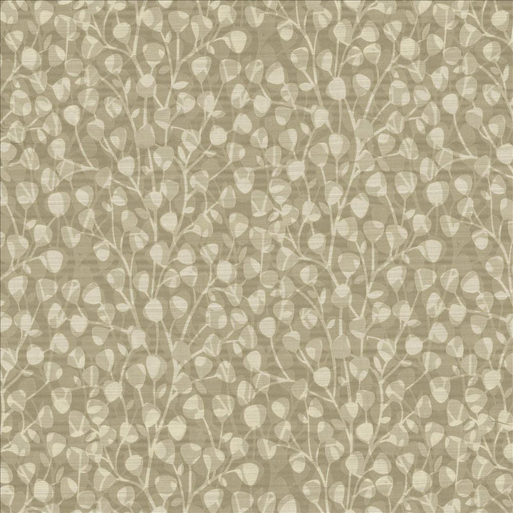 Leaf Overlay Mocha  by Kasmir Designer Fabric 5118 100% Polyester
 USA 39,000 Wyzenbeek Double Rubs Horizontal: 29 2/8 inches and Vertical: 32 2/8 inches 57  - Swanky Fabrics -
