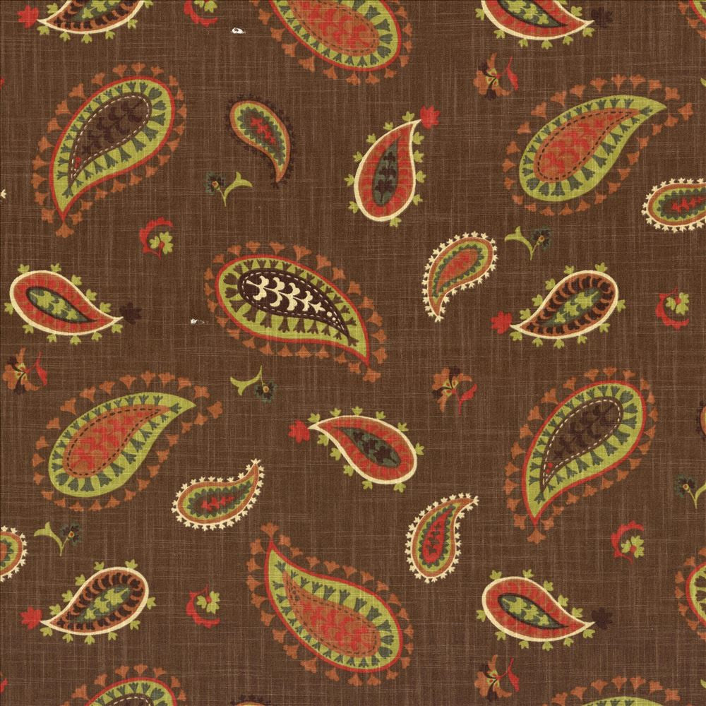 Ledoux Paisley Cayenne by Kasmir Designer Fabric 5079 100% Cotton
 USA </p><p>Repeat: Horizontal: 27 4/8 inches and Vertical: 18 inches 54 - Swanky Fabrics -