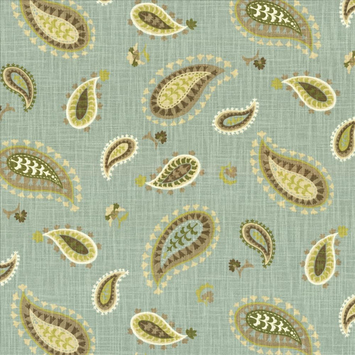 Ledoux Paisley Spa by Kasmir Designer Fabric 5082 100% Cotton
 USA </p><p>Repeat: Horizontal: 27 4/8 inches and Vertical: 18 inches 54 - Swanky Fabrics -