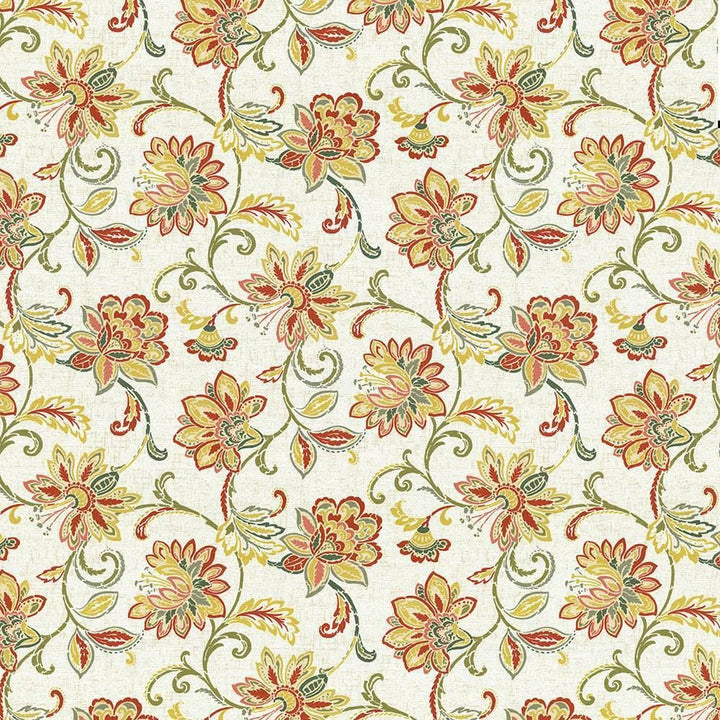 Leopold Garden by Kasmir Designer Fabric 5063 100% Cotton PAKISTAN 15,000 Wyzenbeek Double Rubs Horizontal: 27 inches and Vertical: 27 inches 54 - 55 - Swanky Fabrics -