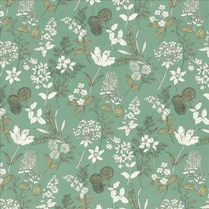 Kasmir Fabric Lily Seafoam