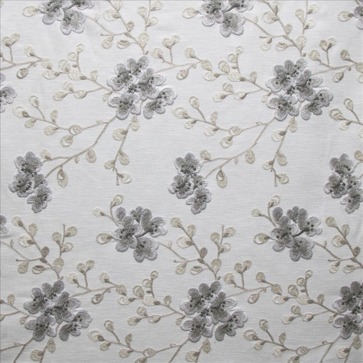 Lucani Blanco  by Kasmir Designer Fabric 1476 52% Cotton 48% Polyester  INDIA  </p><p>Repeat: Horizontal: 26 3/8 inches and Vertical: 9 2/8 inches 53  - Swanky Fabrics -
