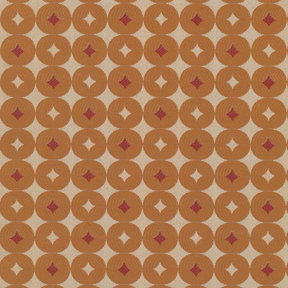 Luciana Cantaloupe by Kasmir Designer Fabric 5070 100% Polyester
 CHINA 21,000 Wyzenbeek Double Rubs </p><p>Repeat: Horizontal: 2 4/8 inches and Vertical: 2 4/8 inches 56 - Swanky Fabrics -