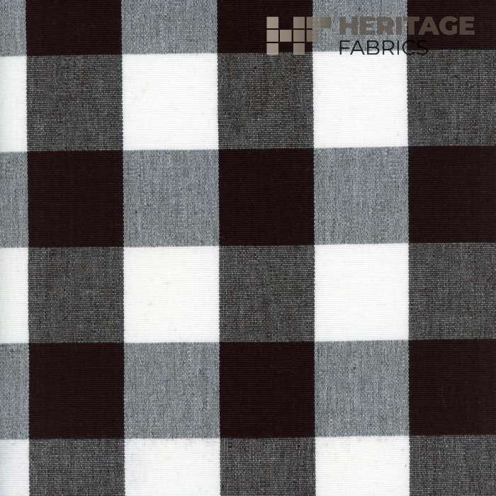 Lyme Black/White by Heritage Designer Fabric - 100% Cotton India 9,000 Horizontal: 3.25" and Vertical: 3.25" 54" - Swanky Fabrics -