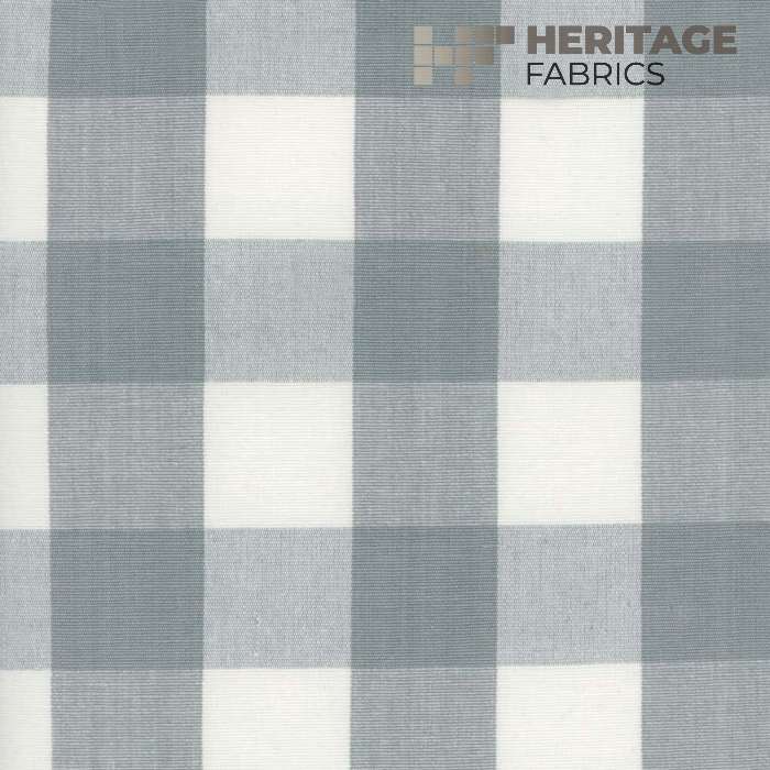 Lyme Gray by Heritage Fabric - 100% Cotton India 9,000 Horizontal: 3.25" and Vertical: 3.25" 54" - Fabric Carolina -