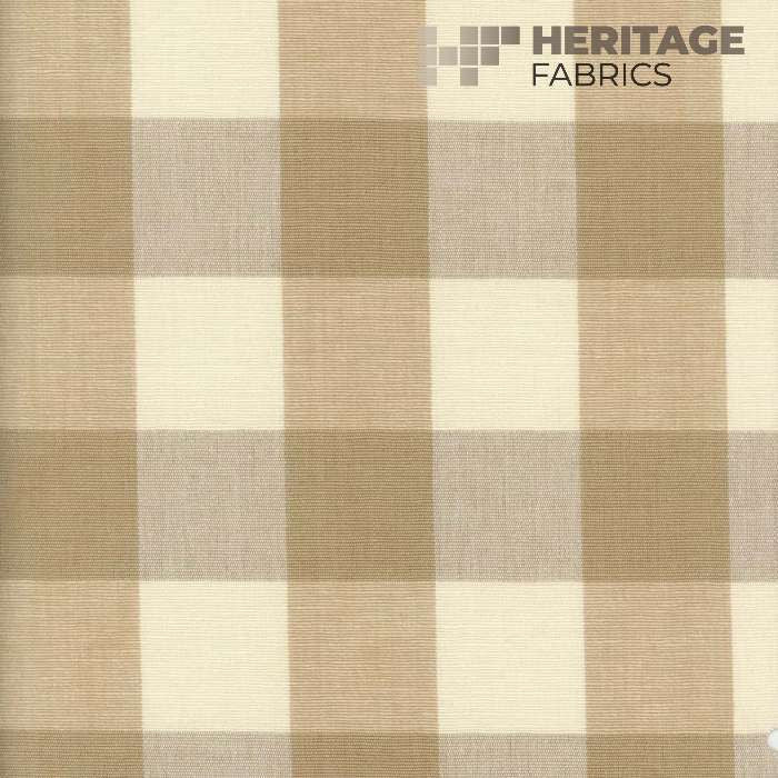 Lyme Khaki by Heritage Designer Fabric - 100% Cotton India 9,000 Horizontal: 3.25" and Vertical: 3.25" 54" - Swanky Fabrics -