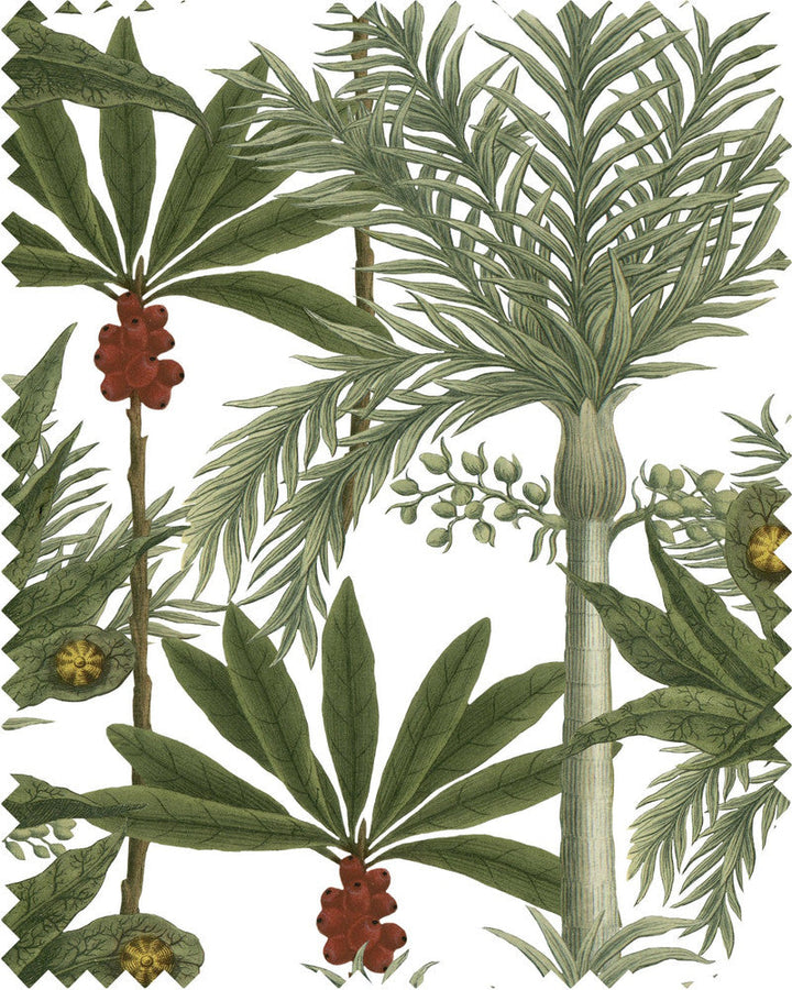 Madagascar Linen by Mind the Gap Designer Fabric THE TROPICAL COTTAGE 100% Linen Made in United Kingdom W 65,5cm x L 43cm / W 25.7in x L 16.9in 55.1in - Swanky Fabrics -