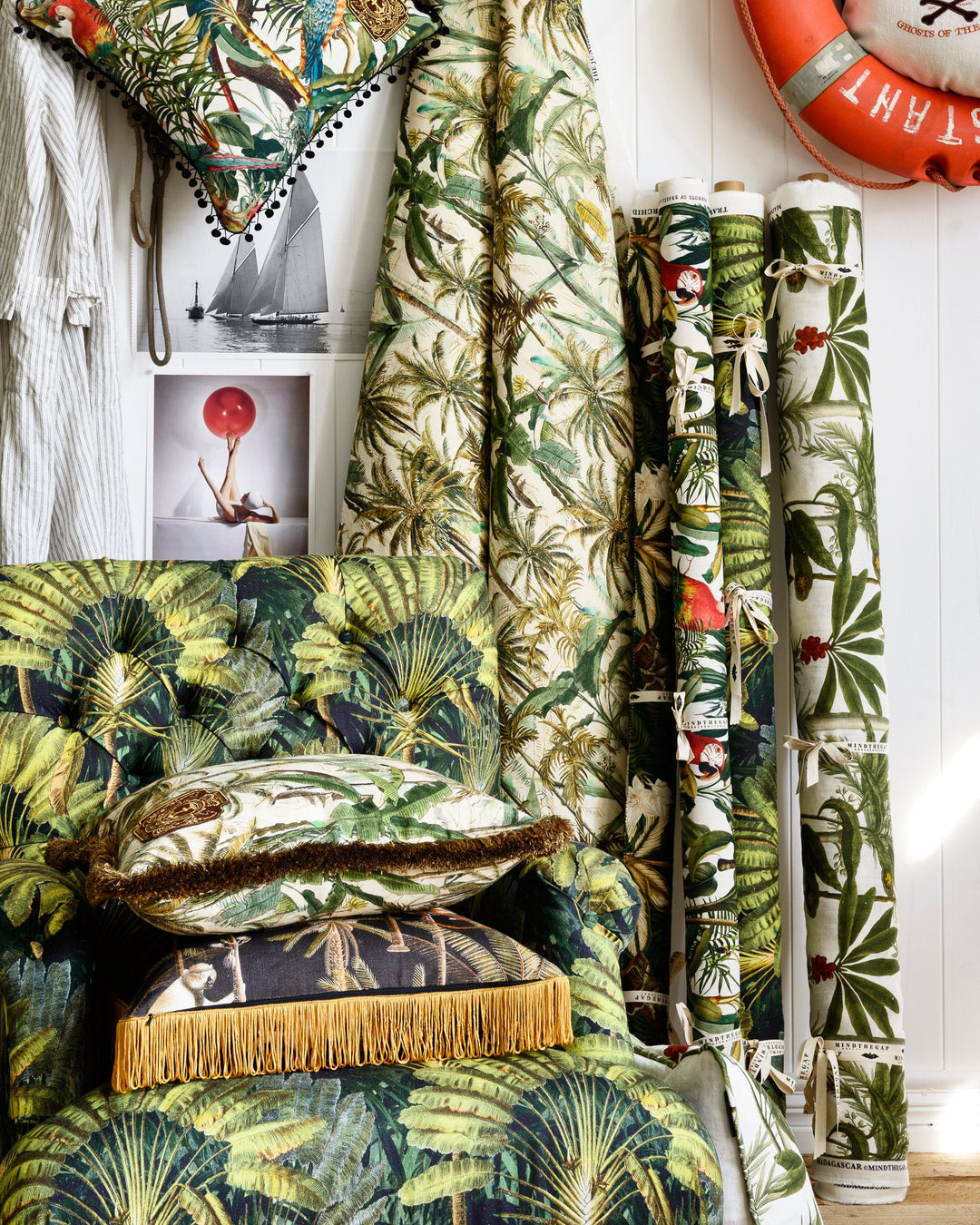Madagascar linen fabric by Mind the Gap (FB00031), view 3