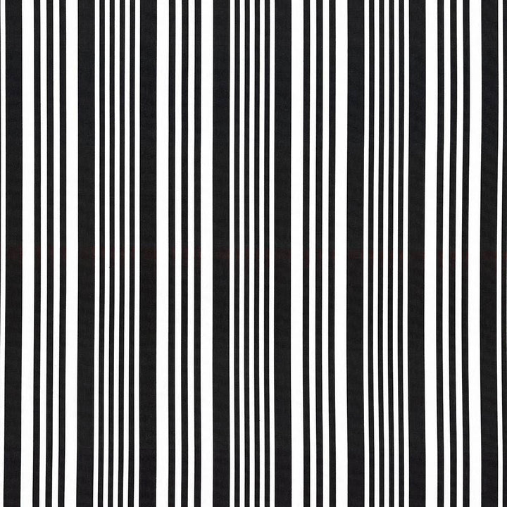 Mahina Stripe Black by Kasmir Designer Fabric 5105 100% Cotton
 USA 51,000 Wyzenbeek Double Rubs </p><p>Repeat: Horizontal: 9 inches and Vertical: N/A 53 - Swanky Fabrics -