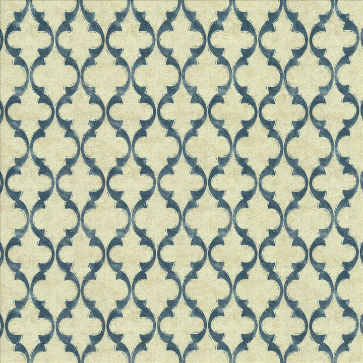 Makayla Caspian  by Kasmir Designer Fabric 1456 100% Cotton
 TURKMENISTAN 30,000 Wyzenbeek Double Rubs Horizontal: 4 4/8 inches and Vertical: 6 3/8 inches 54  - Swanky Fabrics -