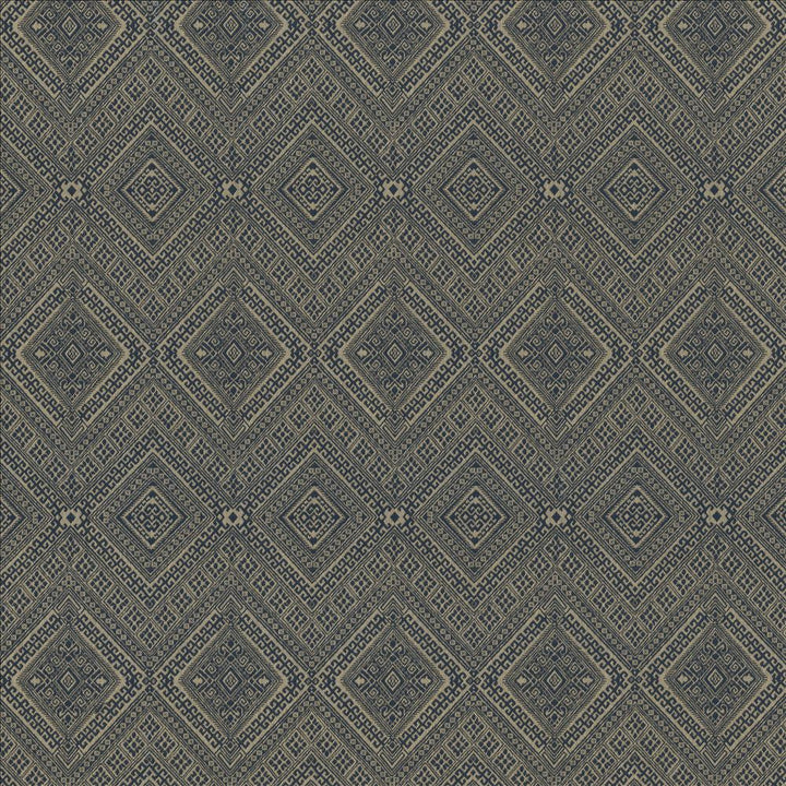 Manhasset Prussian by Kasmir Designer Fabric 1441 100% Cotton TURKEY 20,000 Wyzenbeek Double Rubs Horizontal: 6 7/8 inches and Vertical: 14 inches 54 - 55 - Swanky Fabrics -