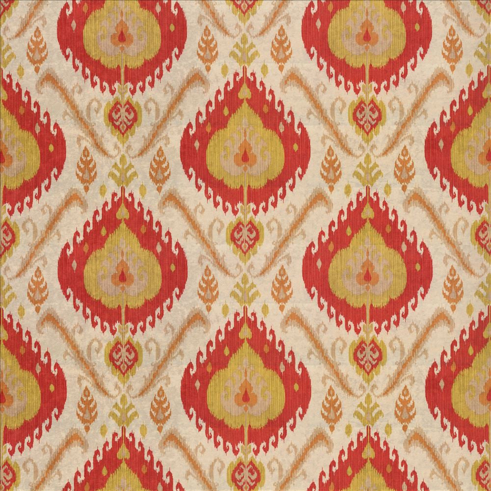 Marazzi Tomato  by Kasmir Designer Fabric 1434 100% Polyester
 CHINA 51,000 Wyzenbeek Double Rubs Horizontal: 27 inches and Vertical: 27 inches 54  - Swanky Fabrics -