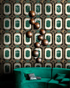 Mind the Gap Wallpaper Mind The Gap   WALDORF Emerald   (WP20356)