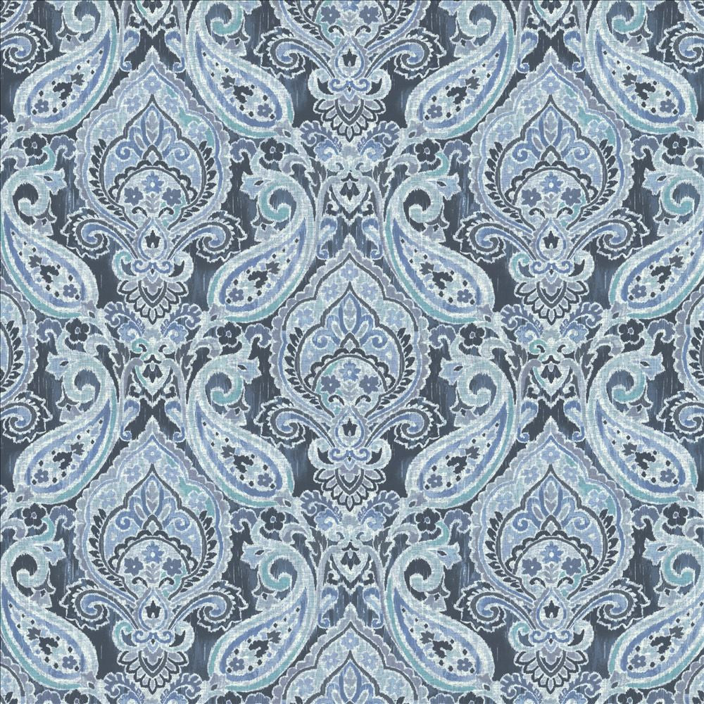 Margot Denim by Kasmir Designer Fabric 1454 100% Polyester
 CHINA 30,000 Wyzenbeek Double Rubs </p><p>Repeat: Horizontal: 27 inches and Vertical: 26 inches 53 - Swanky Fabrics -