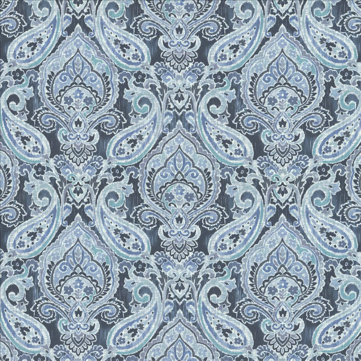 Margot Denim by Kasmir Designer Fabric 1454 100% Polyester
 CHINA </p><p>Repeat: Horizontal: 27 inches and Vertical: 26 inches 53 - Swanky Fabrics -