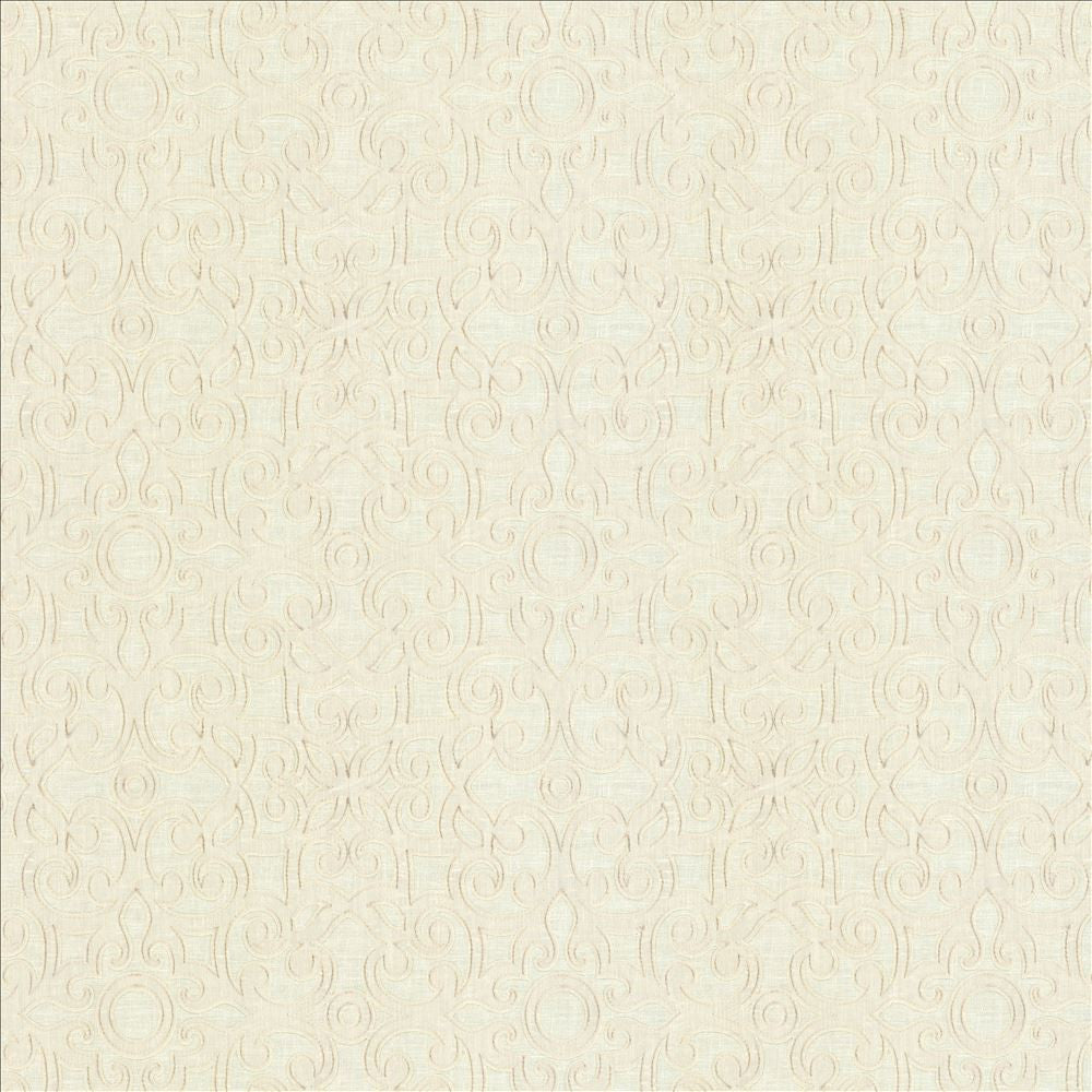 Marvelous Scroll Ivory by Kasmir Designer Fabric 5111 70% Polyester
30% Cotton
 INDIA </p><p>Repeat: Horizontal: 10 inches and Vertical: 9 inches 51 - 56 - Swanky Fabrics -