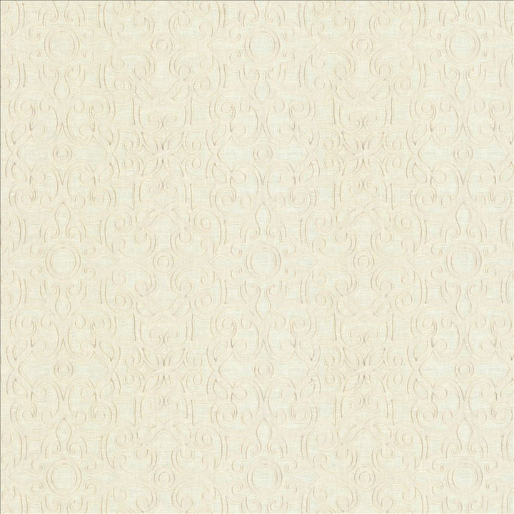 Marvelous Scroll Ivory by Kasmir Designer Fabric 5111 70% Polyester
30% Cotton
 INDIA </p><p>Repeat: Horizontal: 10 inches and Vertical: 9 inches 51 - 56 - Swanky Fabrics -