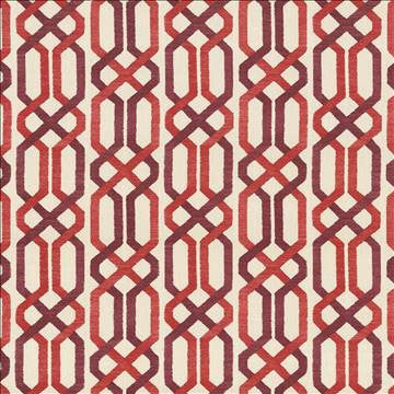 Maze Fret Sorbet by Kasmir Designer Fabric 5064 100% Cotton USA 15,000 Wyzenbeek Double Rubs H: 13 4/8 inches, V: 9 inches 54 - Swanky Fabrics - Kasmir